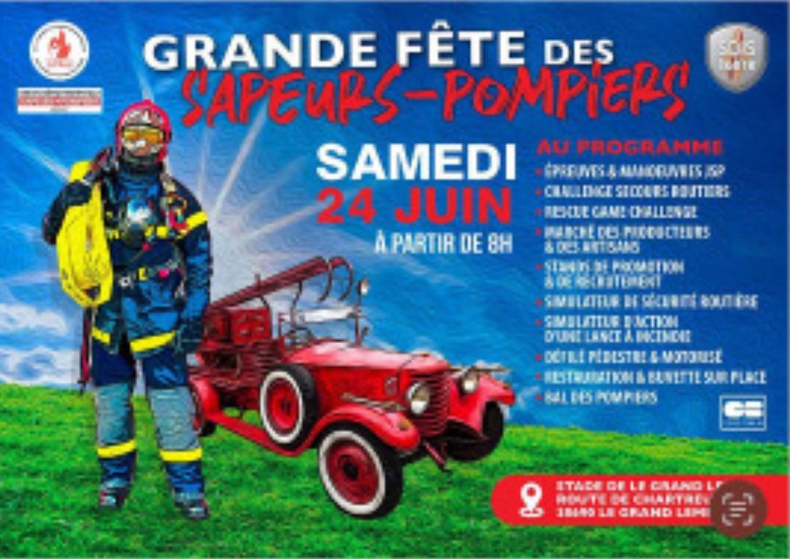 24 juin 2023 – Le Grand Lemps (38) – Fête des Sapeurs Pompiers de l’Isère
